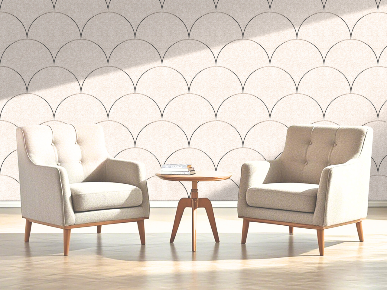 OPPIO Viltpaneel Beige - SCHRUB - 56x280 cm - Brandvertragend & Geluiddempend