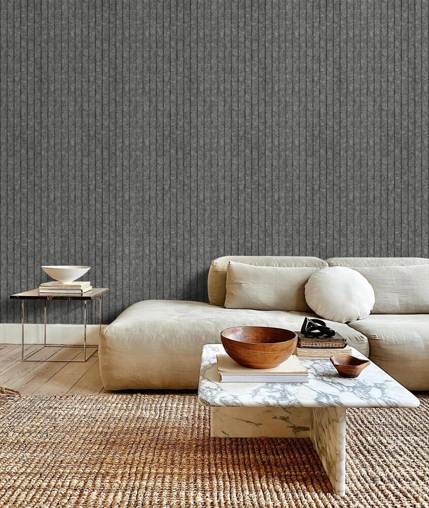 OPPIO Viltpaneel Grijs - JAPANDI - 60x280 cm - Brandvertragend & Geluiddempend - Afbeelding 2