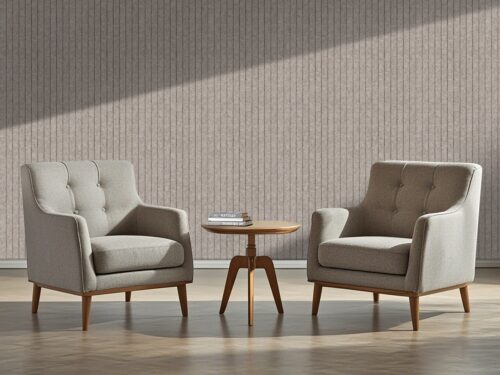 OPPIO Viltpaneel TAUPE - JAPANDI - 60x280 cm - Brandvertragend & Geluiddempend