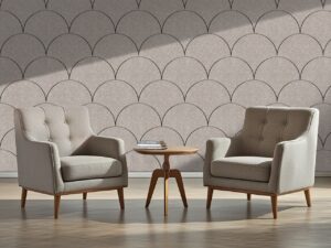 OPPIO Viltpaneel TAUPE - SCHRUB - 56x280 cm - Brandvertragend & Geluiddempend