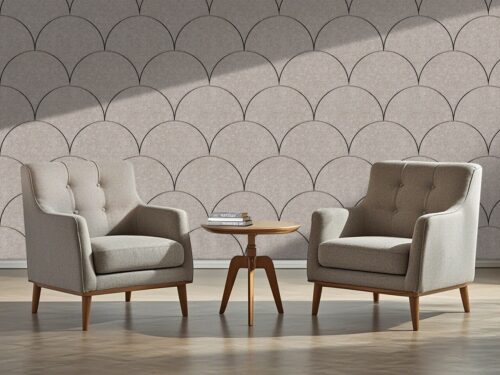 OPPIO Viltpaneel TAUPE - SCHRUB - 56x280 cm - Brandvertragend & Geluiddempend
