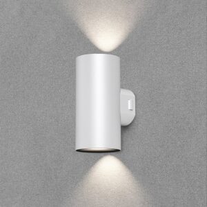 Oppio Round - Up & Down - Wit - Rond - LED Wandlamp - Voor Buiten en Binnen