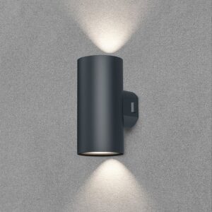 OPPIO Round - Up & Down - Zwart - Rond - LED Wandlamp - Voor Buiten en Binnen