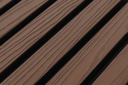 SAMPLE - MAHONIE - Zwarte strepen - Gevelbekleding – Composiet | 290 x 22 cm | Gevel | Tuin