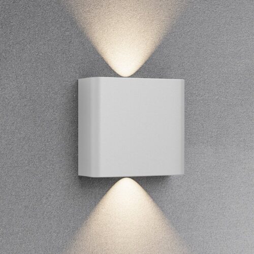 OPPIO SQUARE - Wit - Up & Down - LED Wandlamp -  Voor Buiten en Binnen