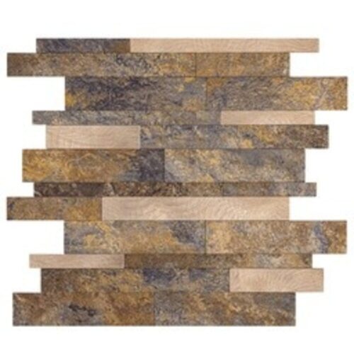 Taupe Natuursteen Wildverband - Zelfklevend Mozaiek 303x298x4mm