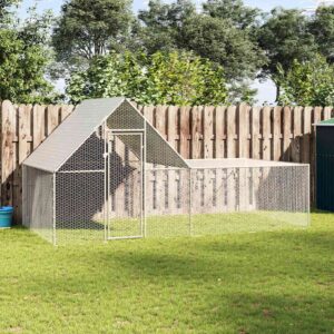 Kippenren 4x2x2 m gegalvaniseerd staal