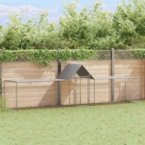 Kippenren 5x1x1,5 m gegalvaniseerd staal