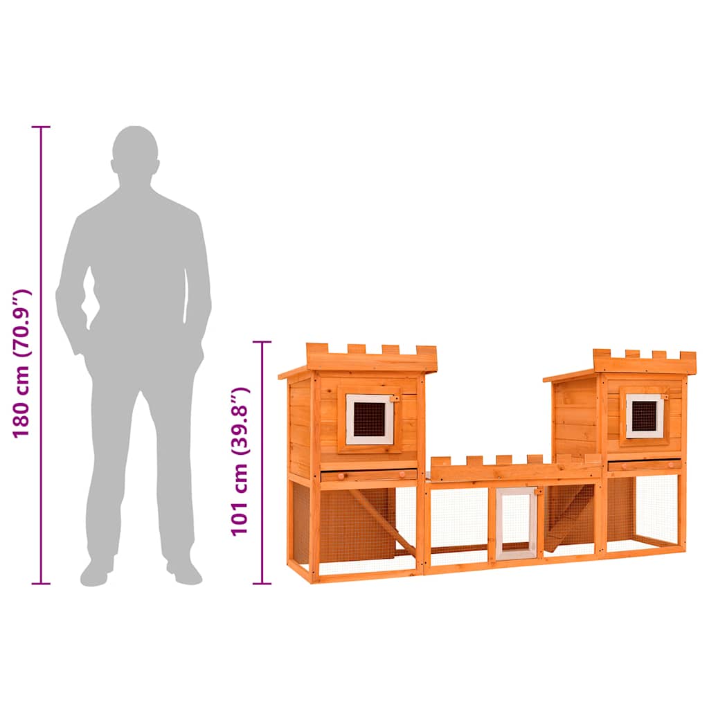 Konijnenhok dubbel groot - Afbeelding 10
