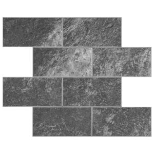 Antraciet Leisteen METRO - Zelfklevende Mozaïek 30.5x30.5x4 mm