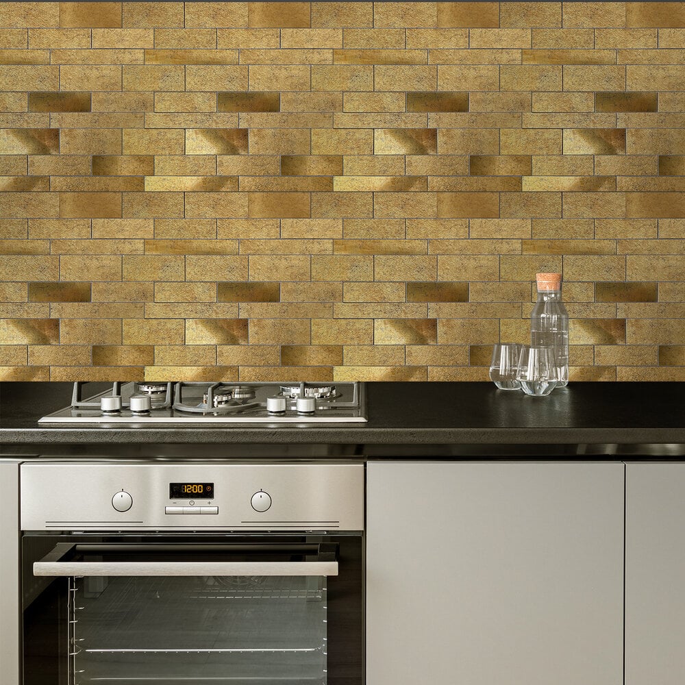 Koper Natuursteen ALU Wildverband - Zelfklevende Mozaïek 30x30x3.5 mm - Afbeelding 2