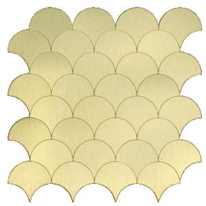 XL Goud Schelpjes - Zelfklevend Mozaiek 266x266x4mm