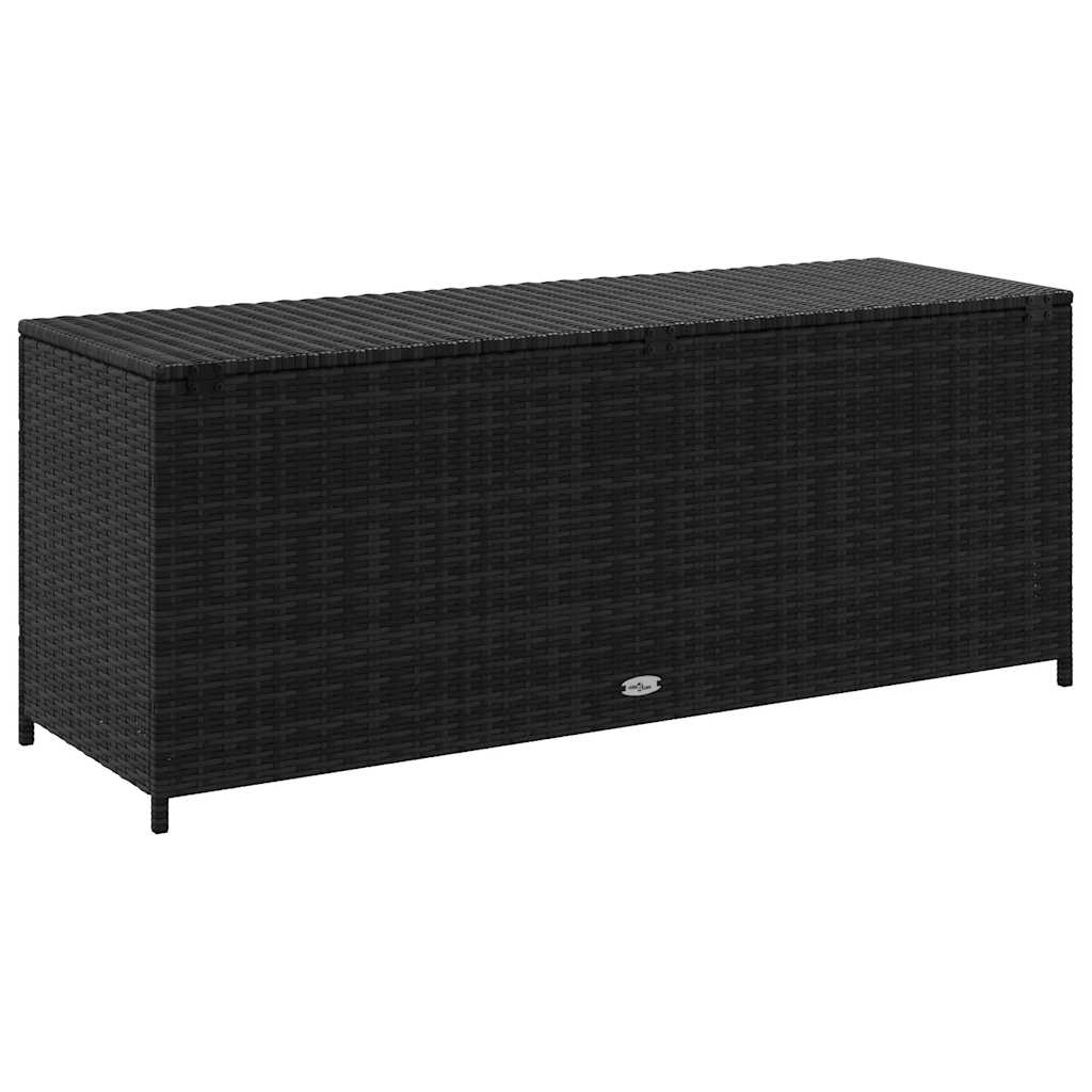 Tuinbox 150x50x60 cm poly rattan zwart - Afbeelding 6