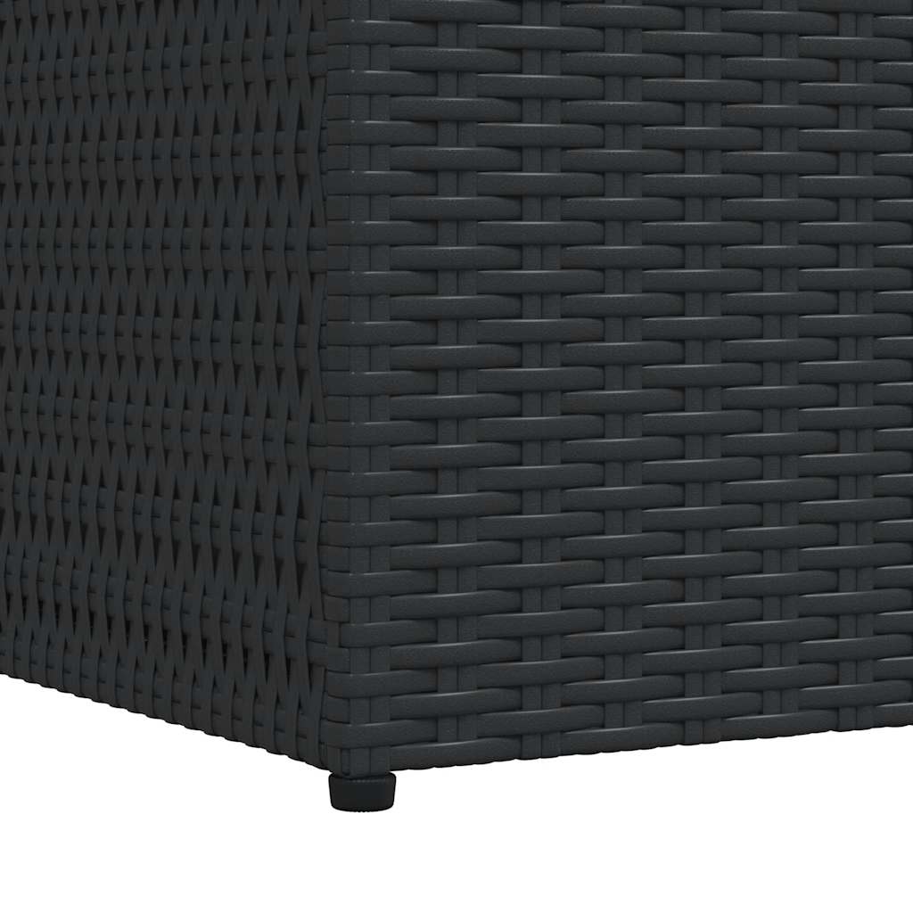Tuinbox 150x100x100 cm poly rattan zwart - Afbeelding 10