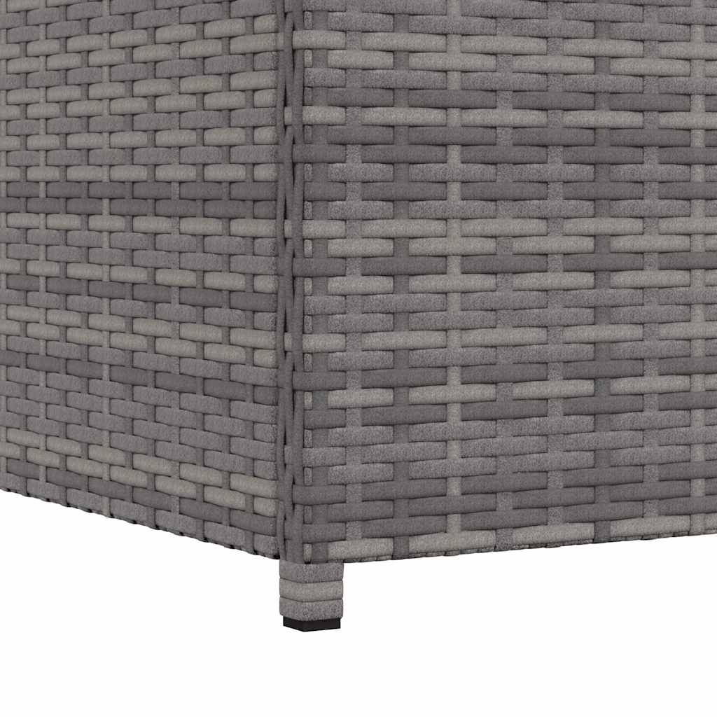 Tuinbox 120x50x60 cm poly rattan grijs - Afbeelding 11