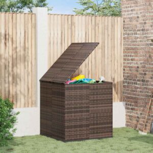 Tuinbox 100x97,5x104 cm polyetheen rattan bruin
