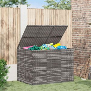 Tuinbox 145x100x103 cm polyetheen rattan grijs