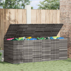 Tuinbox 291x100,5x104 cm polyetheen rattan grijs