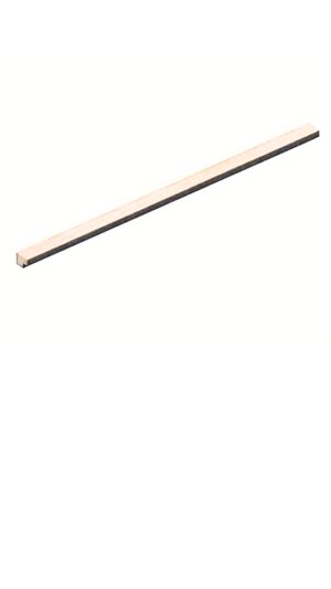 Eindlat Lattenwand kleur: 16 MM Wit 260x2,7x1,6