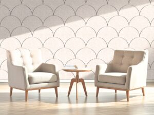 OPPIO Viltpaneel Beige - SCHRUB - 280x56 cm - Brandvertragend & Geluiddempend