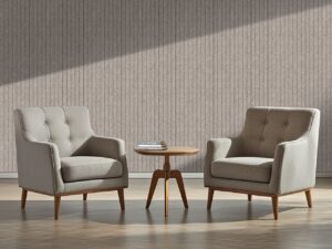 OPPIO Viltpaneel TAUPE - JAPANDI - 280x60 cm - Brandvertragend & Geluiddempend