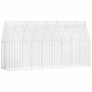 Konijnenkooi Zilver 400 x 100 x 210 cm Gegalvaniseerd staal