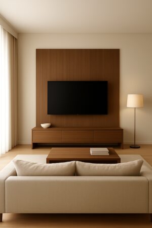 120x280x0.5 cm - Houten Wandpaneel SMOKED AMBER