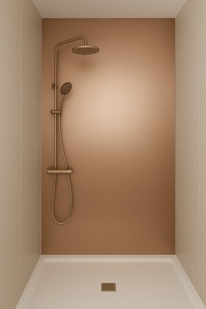 120x280x0.5 cm - Metaal Wandpaneel KOPER IMPERIAL