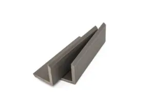 SILVER GREY - HOEKPROFIEL 290x5x5 cm WPC ( 360° volledig bedekkende beschermlaag )